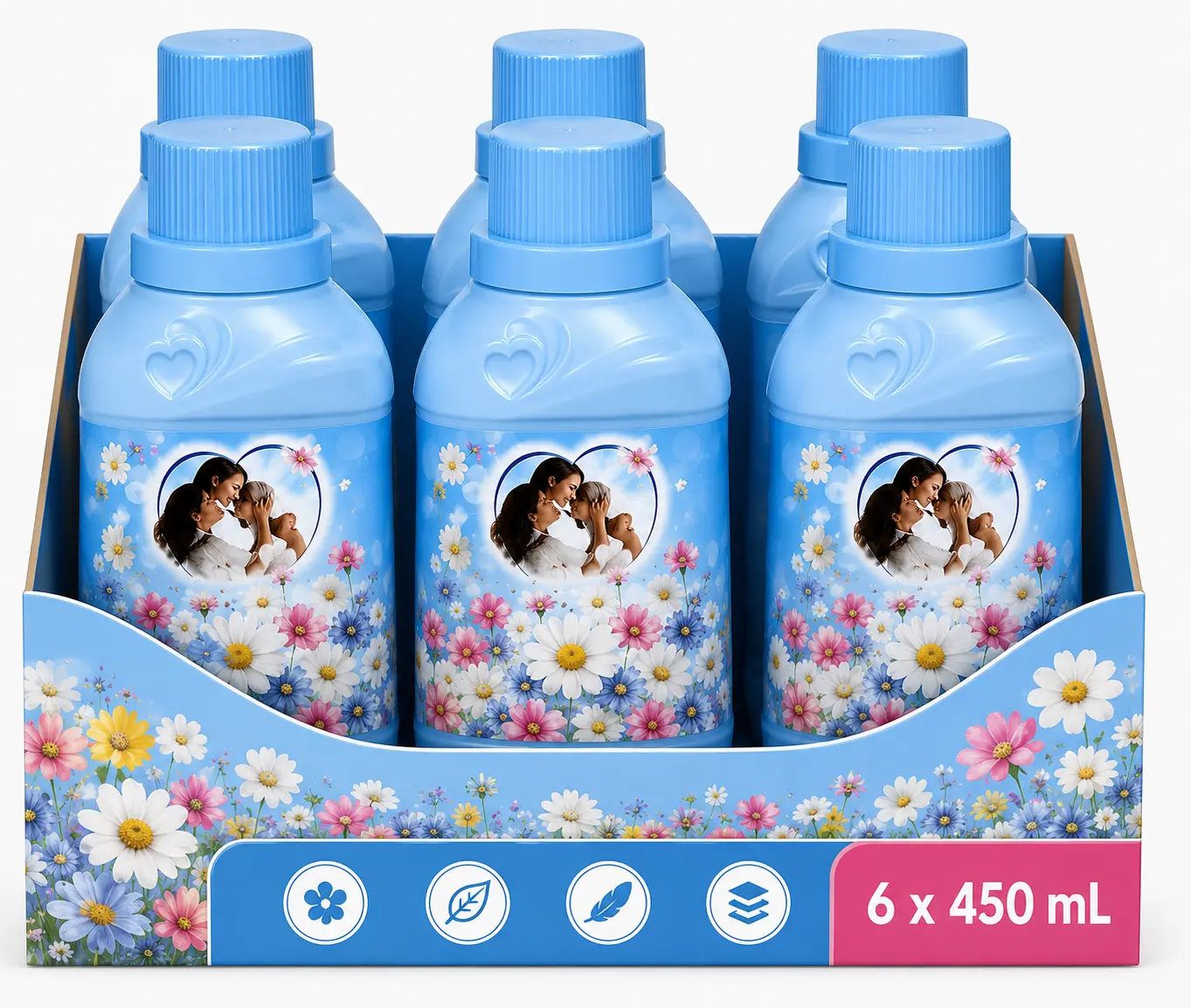 Suavitel Field Flowers Liquid Fabric Softener, Value Pack – Long-Lasting Fresh Floral Scent, Softens Fabrics & Helps Reduce Static