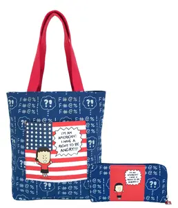 I'm an American I Have a Right To Be Angry! tote bag and wallet set
