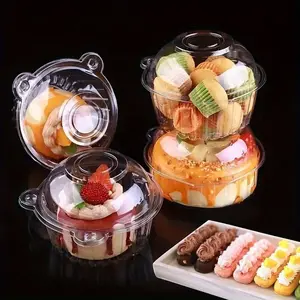 Disposable Cupcake Packaging Box, 50pcs/set Cute Bear Pastry Dessert Muffin Cup, Perfect for Muffins, Mousse, Pastry & Sandwiches for Party Use, Home Baking Supplies Kit Bakeware, Baking Tools