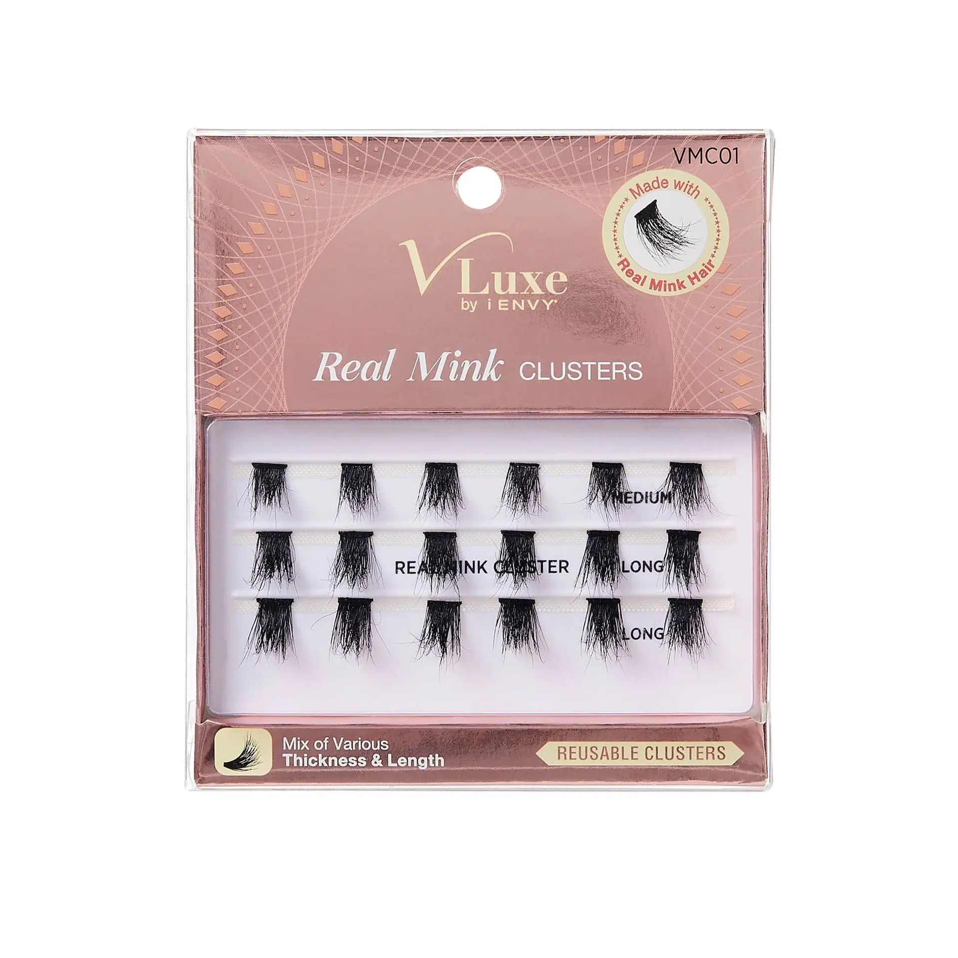 VLuxe By i•ENVY Real Mink Cluster Lashes
