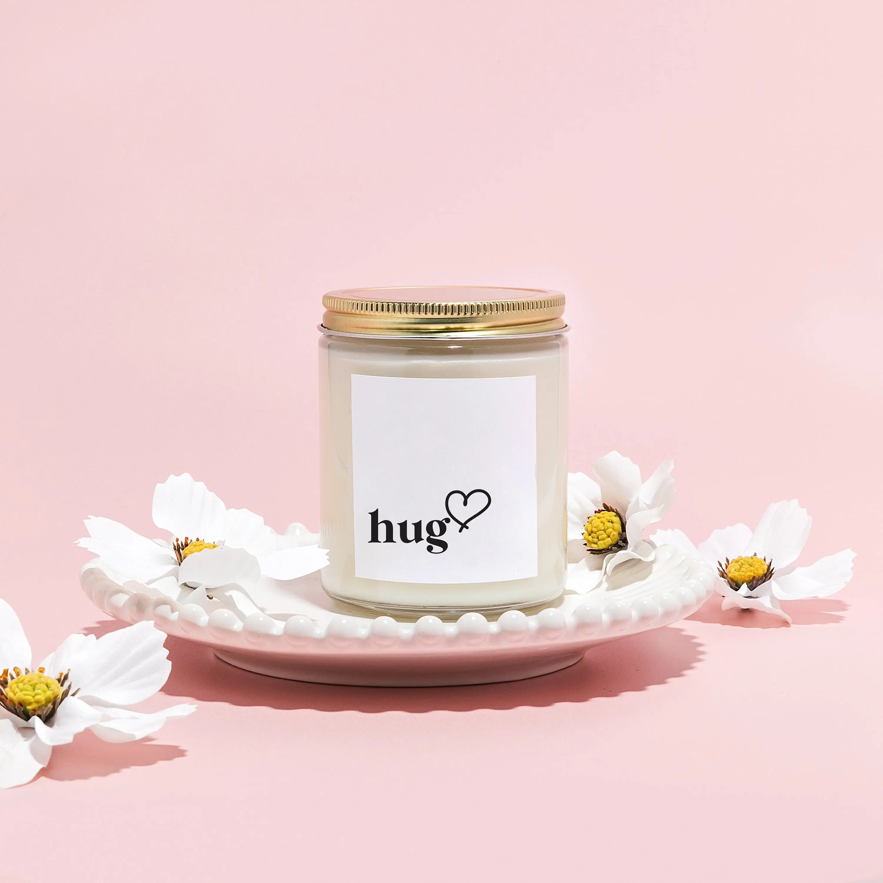Send A Hug Candle, Cheer Up Candle Gift, Sorry for Your Loss, Sympathy Candle Gift, Grief Gift, Thinking of You Gift, Get Well Soon Candle Decor Glass