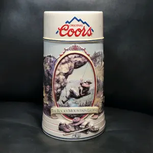 Vintage Original Coors Brewing Co.1994 Beer Stein Rocky Mountain Legend Series #67096