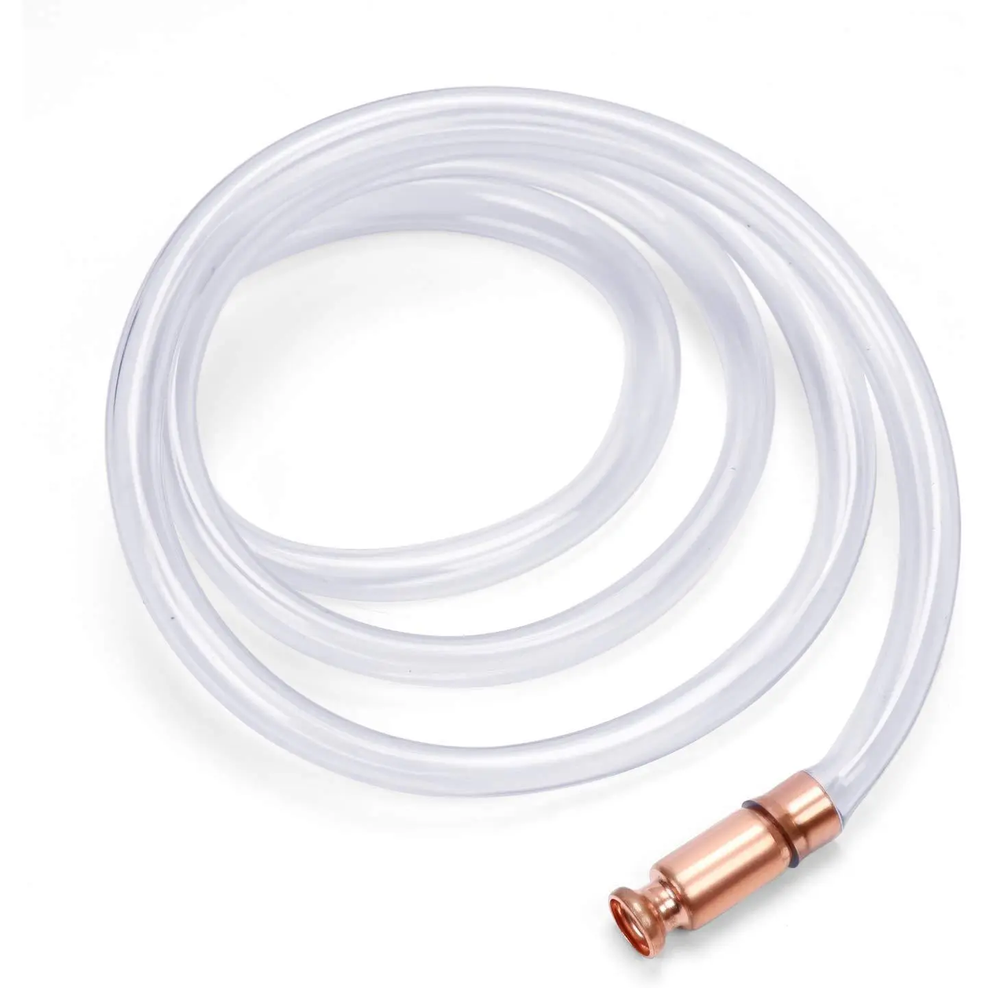 HORUSDY 6ft Multi-Purpose Gas Siphon with Built-in Pump, 1/2"-6ft PVC Tube, Flexible Hose, Retractable Virgin Grade Suction Tubing for Safe Fuel Transfer, 1/2 Inch Valve
