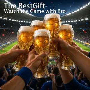 27oz/20oz soccer Party Glass,  Shaped Drinking Cup for Viewing Parties, Suitable for Game Days, Parties, and Event Gatherings, Gift for Father