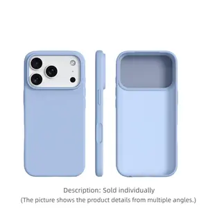 BASE MORE COVER ultra-thin liquid silicone iPhone case, Protection, Shockproof, soft edge wrapping, matte soft shell case, skin-like texture, suitable for Apple iPhone 17 Pro Max/16/15/14/13 Pro Max Plus