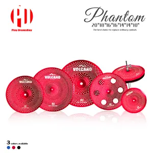 PD Bulk Wholesale Cymbal Set Low Volume Practice Cymbals & Bronze | Silent Percussion Pack for Home OEM