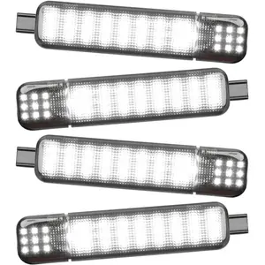 Led Interior Door Courtesy White Light Compatible with 1999-2006 Silverado Sierra 1995-1999 C/K 1500 2500 3500 Suburban Tahoe Avalanche 1999-2006 Yukon Escalade Warning Light 4pcs