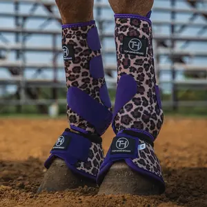 Cheetah Purple  Bell Boot