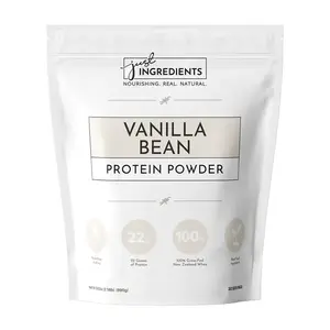 Just Ingredients Vanilla Bean Protein Powder – 30-Serving Blend with 100% Grass-Fed Whey & Organic Plant Proteins – Real Vanilla Bean & Cinnamon – Supports Muscle Recovery, Energy*