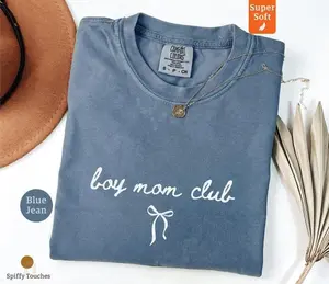 Comfort Colors  Boy Mom Club T-Shirt, Mother's Day T-Shirt, Mom Life Shirt, Gift For Mom, Funny Mom Tee, Cute Mom Shirt