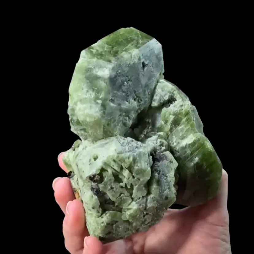 Diopside Crystal Cluster with Phlogopite & Calcite