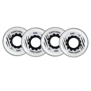 Player's Choice Indoor Roller Hockey Wheels 59mm Ginos 74A 4-Pack