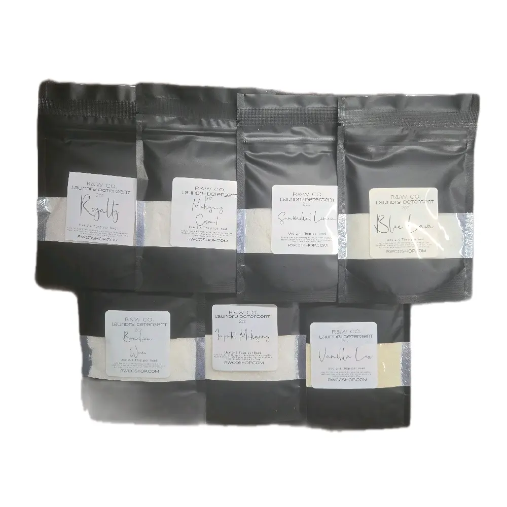 7 Scent Sample Pack, Highly Scented Detergent