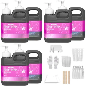 Epoxy Resin Kits 216OZ,Large-Capacity Epoxy Resin Kit: Artwork Creation, Handmade DIY, Party Crafting!