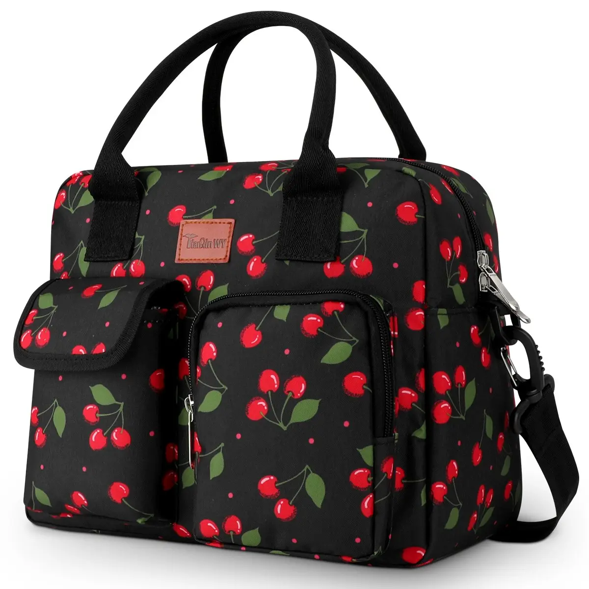TIAN QIN Lunch Box for Women, Insulated Durable Lunch Bag for Women with Adjustable Shoulder Strap, Cute Lunch Tote Bag for Work, Picnic, Camping