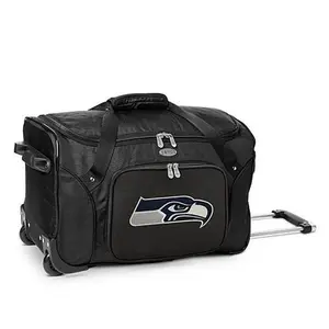Football Fan Shop Officially Licensed NFL Seattle Seahawks 22" Wheeled Duffel Bag
