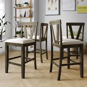 VeloCharm 4-Piece Counter Height Dining Chair