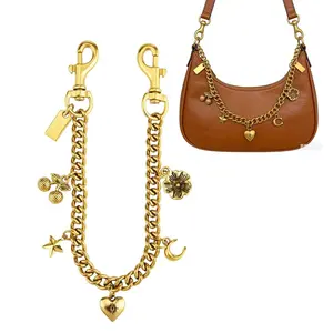 Bag Purse Charm Chain for Handbags, Handbag Accessories, Gold Decorative Wallet Purses Bag Extender Chain - Gifts for Women