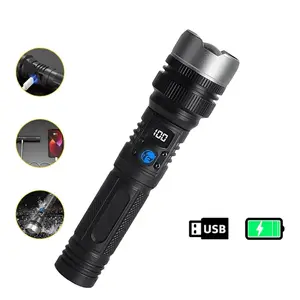 2-in-1 POWER BANK FLASHLIGHT | Super Bright, USB Rechargeable, Zoomable | Camping, Emergency, Fishing fathersdaygift