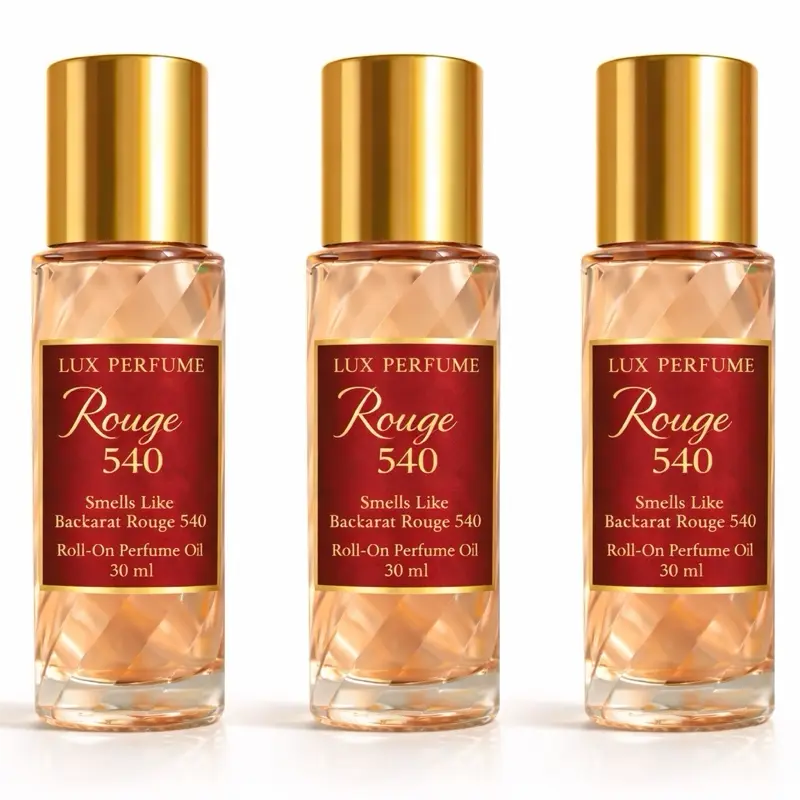 Oil Perfume Baccarat Rouge 540 Parfum 12ml /30ml – Set of 2,3,4 Bottles, Luxurious Long-Lasting Fragrance
