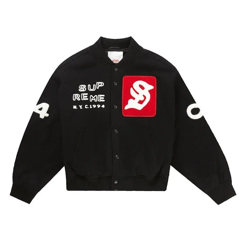 Supreme Men's Tourist Varsity Jacket Black, from StockX