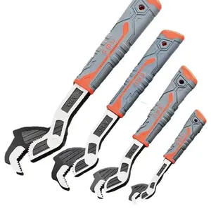 Self-locking Pipe Wrench,6-8-10-12 Inch Multi-model Pipe Flexible Wrench, 1 Count Universal Wrench Tool for Car Bicycle Plumbing Repairs, Maintenance Tool for Valves Pipes Installation, Heavy Duty Combination Wrench, Multifunctional Wrench Set.