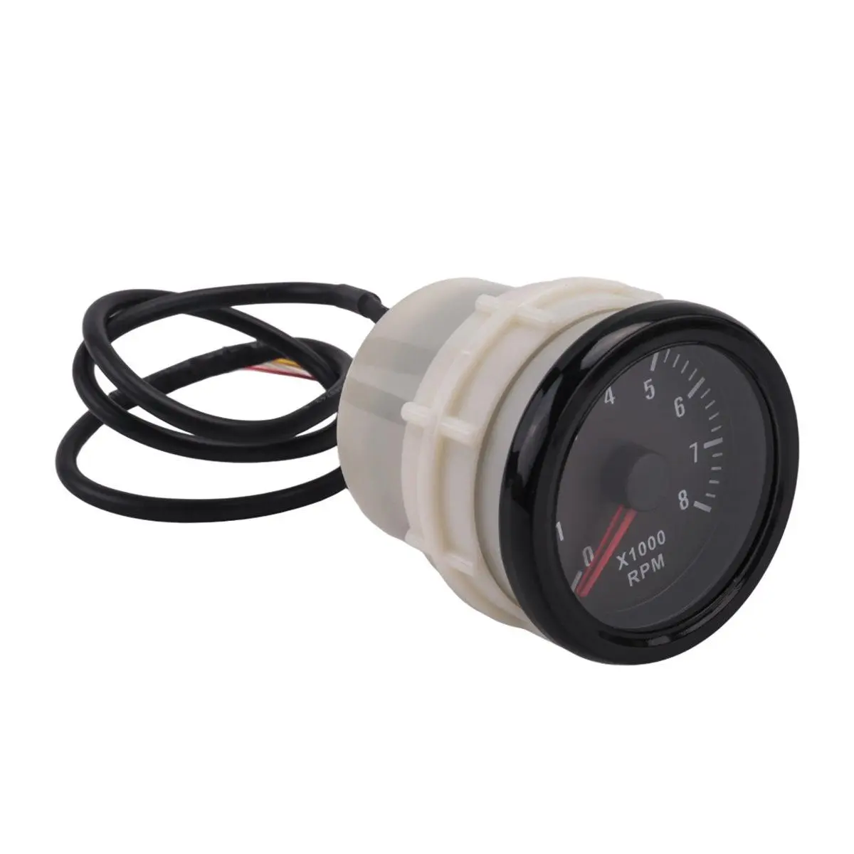 52MM Electrical Tachometer 0-8000 RPM 2inch RPM Tacho Meter for 2 3 4 5 6 8 Cylinder Gasoline Engine Car Boat Yacht