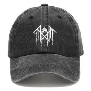 Unisex Sleep Token Vintage Washed Baseball Cap USA Made Rock Band Aesthetic Hat 100% Cotton Denim Fabric Gift for Fans