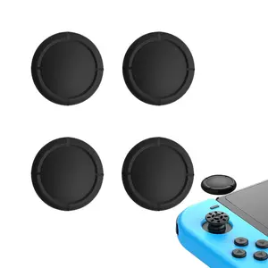 Replacement Joystick Covers for  /Oled/Lite,  Analog Joystick Cover Thumb Stick Cap, Thumb Grips for   Joycon, Analog Stick Cover (4PCS Black)