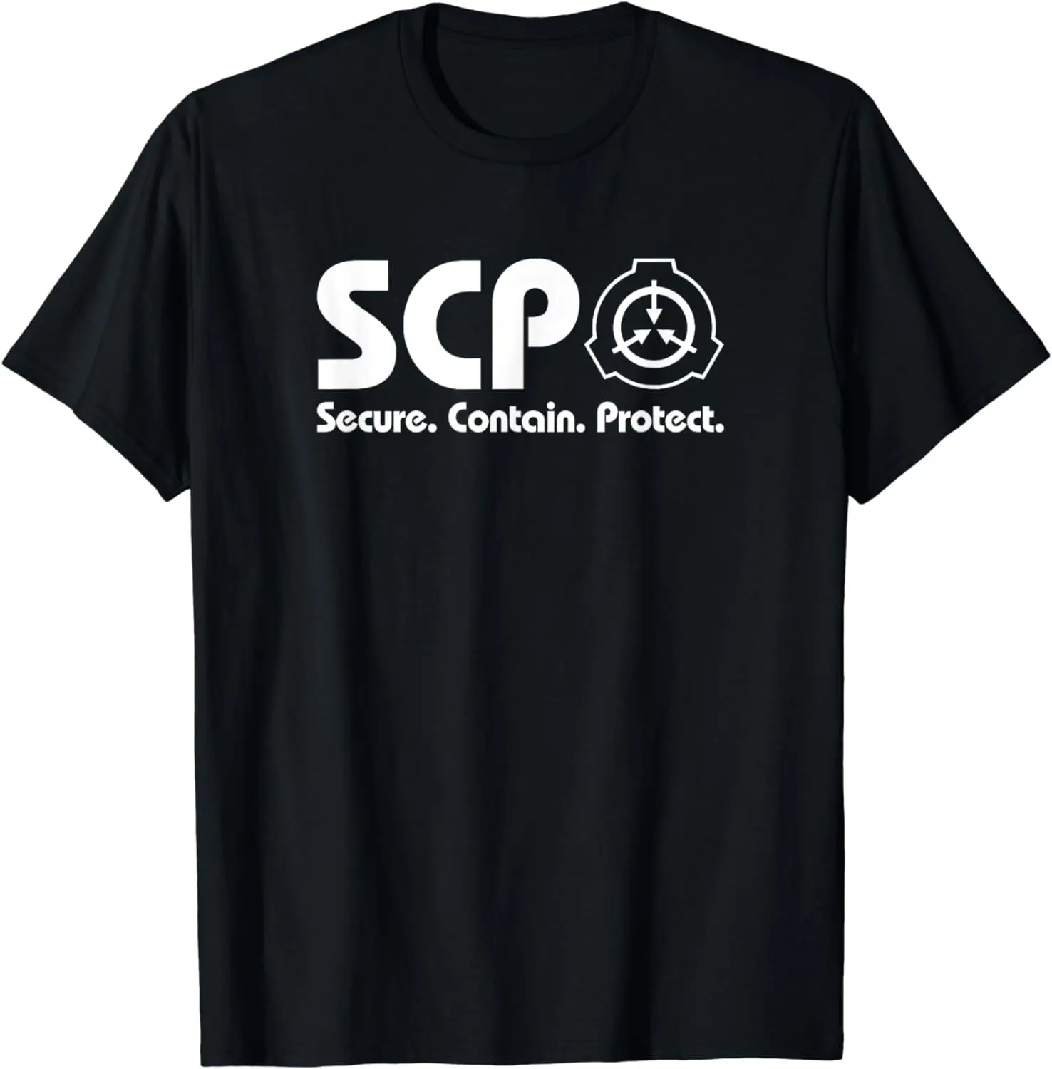 Women's SCP Foundation Tropical Print Graphic Tshirts, 100% Cotton Short Sleeve Crew Neck Casual Tops for Beach Vacation, Machine Wash, Garment