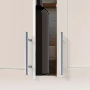 30 Pack Stainless Steel Cabinet Handles - 7 Inch Brushed Nickel Knobs, 5 Inch Center-to-Center, Modern Kitchen Hardware, Easy to Install Du Drawer Pulls, Minimalist Design, Sturdy Construction, High-Quality Surface Finish, Essential for Home Renovation