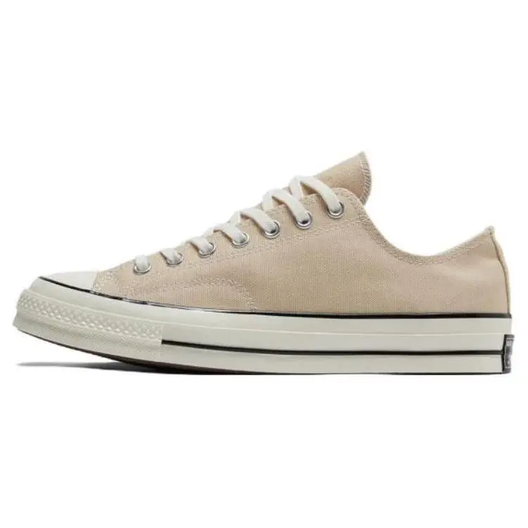 Men's & Women's Converse Chuck 70 Low-Top Canvas Sneaker Trainer, Brown & White Casual Footwear, Durable, Comfortable