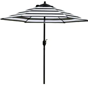 【SummerVibes】#MemorialDaySale  7.5ft Patio Market Umbrella, Tool-Free Push Button Tilt/Crank, 6 Ribs, Outdoor Table Umbrella for Garden, Backyard (Without Base) [Mother's Day Gift]