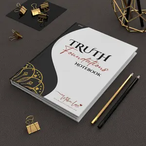 BLACK - Truth Foundations Notebook - Hardcover Journal - Matte