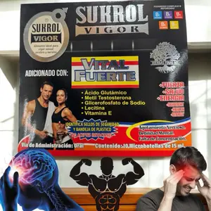 Sukrol with Vital Fuerte Bebible 10 Micro bottles  de 15 ml edible Vitamin  Fitness  Optimum
