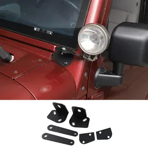 A-Pillar Mount Brackets Trim for Jeep Wrangler TJ, JK Side Front LED Lights, Car Accessories, Accessories for Car