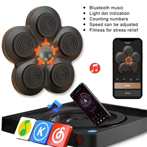 Smart music Electronic Boxing Wall Target with Display Screen and LED Lights Sanda Reaction Trainer Home Fitness Gear