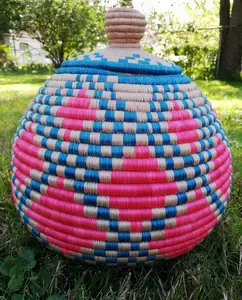 Handwoven Lidded Basket