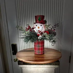 Winter Snowman Centerpiece, Snowman Centerpiece, Snowman Arrangement, Winter Decor, Christmas Decor