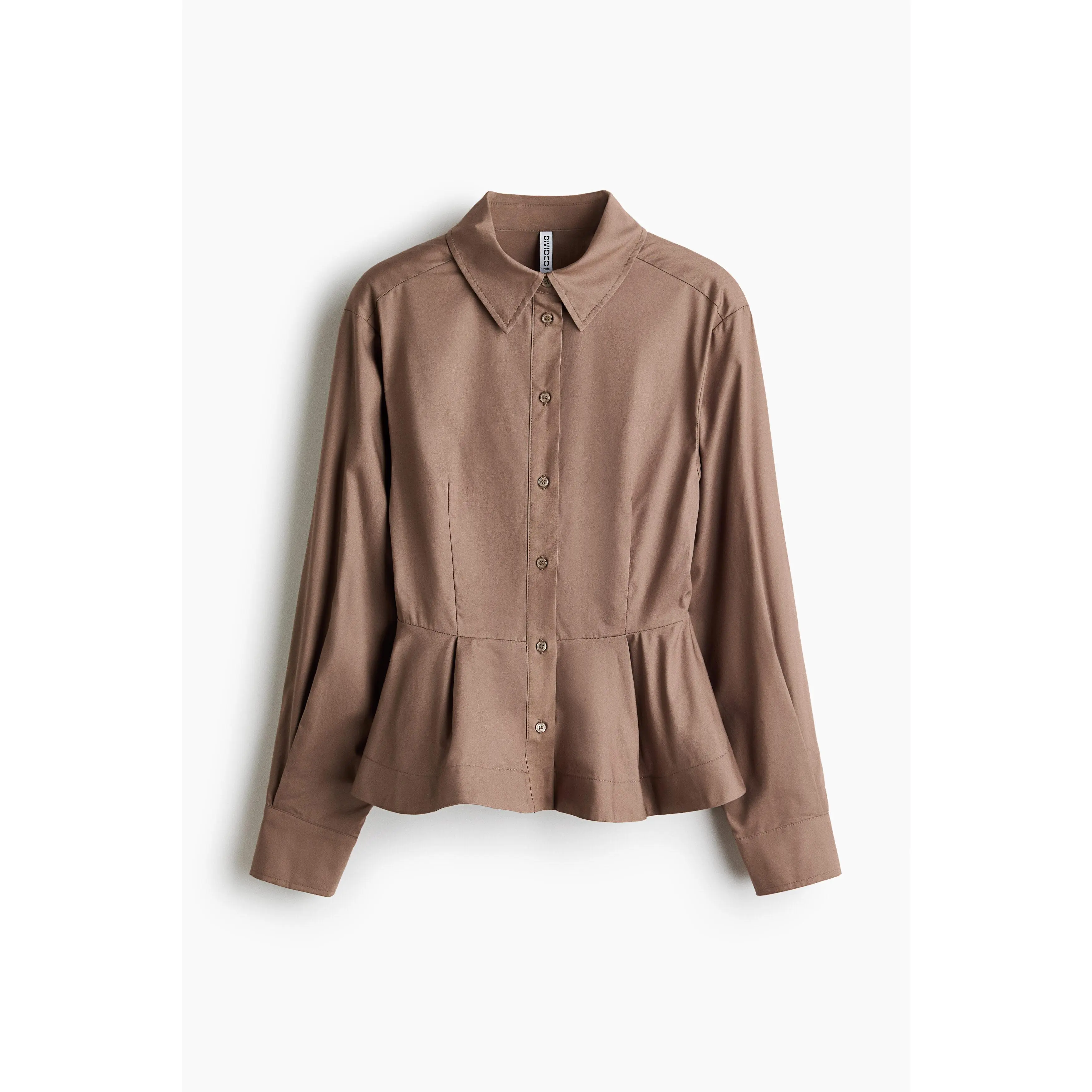 H&M Poplin peplum shirt