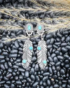 High Plains Feather Dangle Earrings