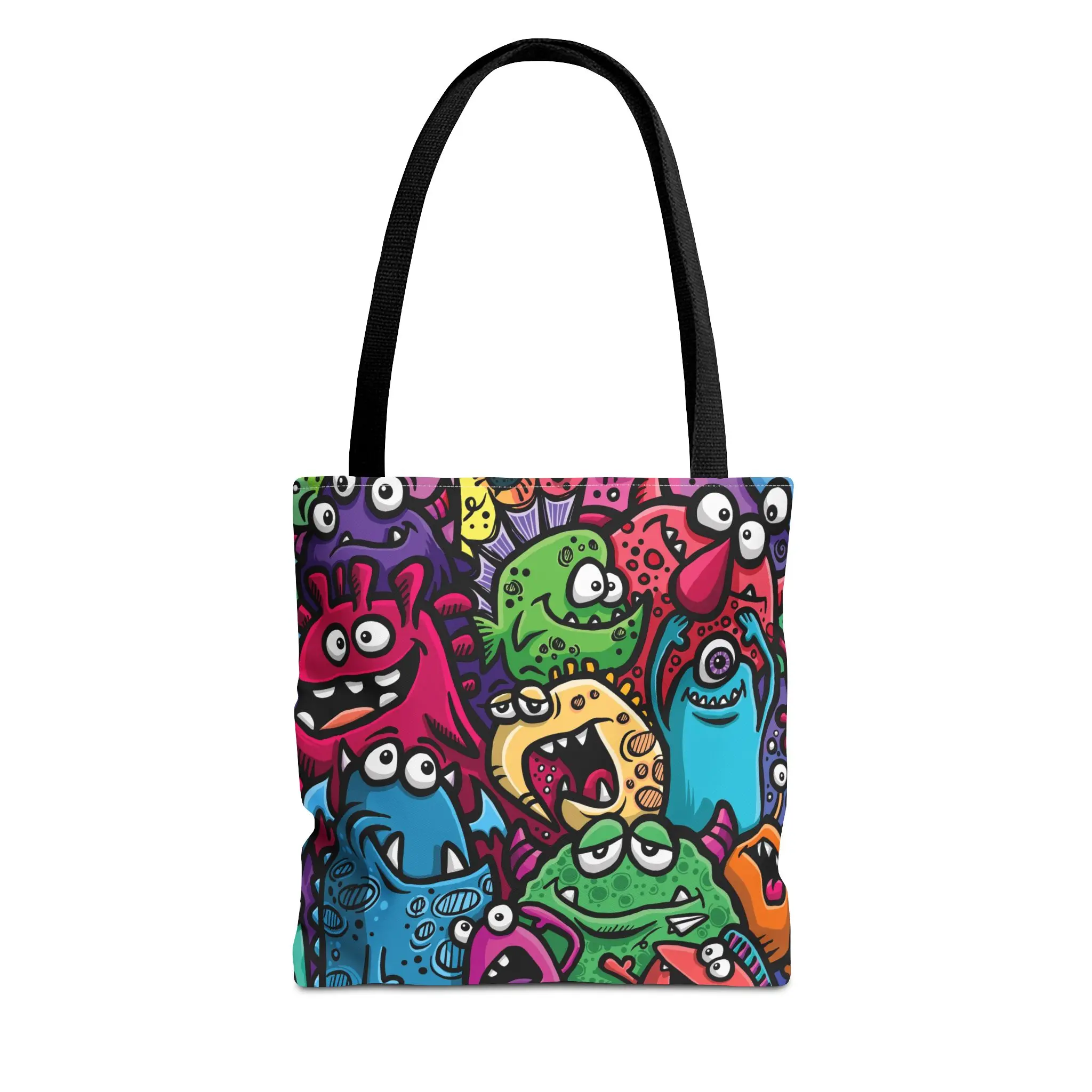 Women's My Little Monsters Tote Bag, Party Tote for Daily Outings, Casual Carryall