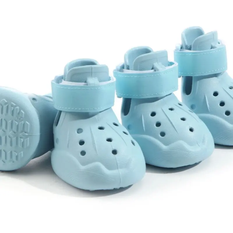 PupGlow Dog Shoes Anti-Slip Waterproof Paw Protectors for Hot Pavement & Summer Walks — Breathable Adjustable Booties for Small Medium Large Dogs