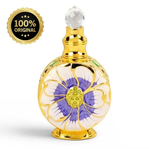 Swiss Arabian Layali Perfume Oil for Women, Highly Concentrated and Long-Lasting Floral Fruity Scent with Oud, 0.5 oz Glass Dabber Bottle, Long Lasting Perfumes, 0.5Oz, Oil Form, 15Ml, Apply Via Dab, Women's Fragrance, Highly Conc., Long Lasting Protectio
