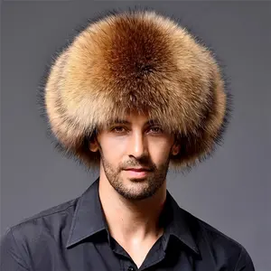 Beast Cap Hunting Hat Winter Russia Ushanka Hat Men's With Fake Rabbit Fur Earmuffs Windproof Hat Hunting Ski Hat Imitation Fur Hat