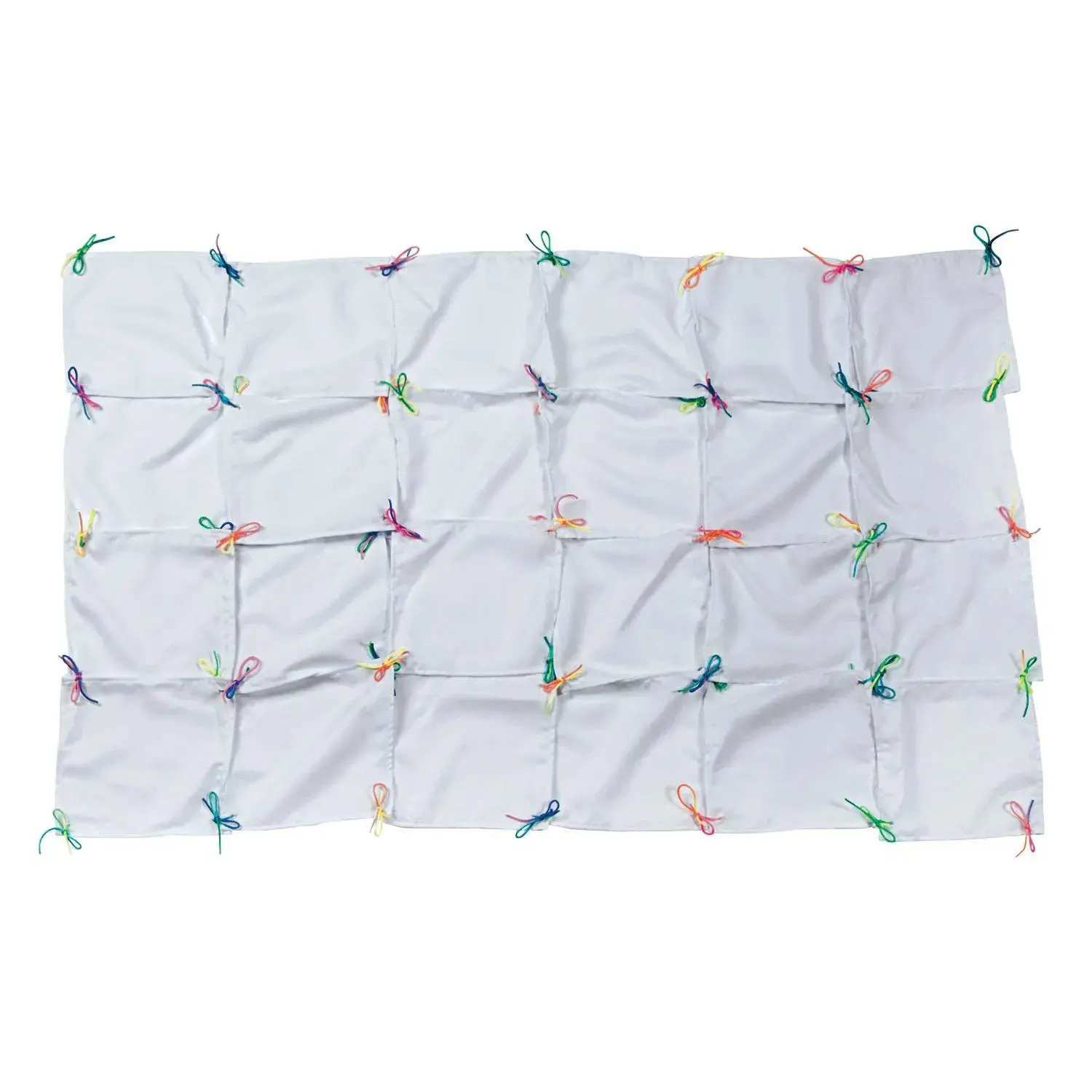 DIY White Operation Cooperation Classroom Quilt Squares - 8", Makes 1 Quilt, Knotted, Quilt Kit