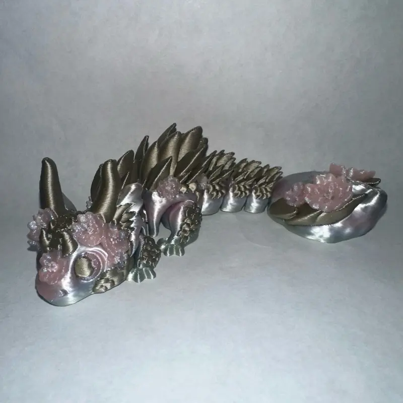 Flexi Sakura Dragon Figurine (3D printed)