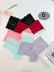 18 pieces of women's underwear, a must- havefordelicategirls! Lace panty combination withbowdecoration,highquality lace,fine texture, multi-colordesign,skin-friendlyand comfortable.Womenswear Maternitylinger', literacy