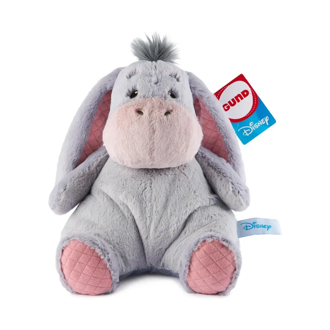GUND Disney Eeyore Oh So Snuggly 12.5in Plush Toy - Huggable Stuffed Animal, Soft Stuffed Collectible, Floppy Look, Quilted Ft, Collectibles