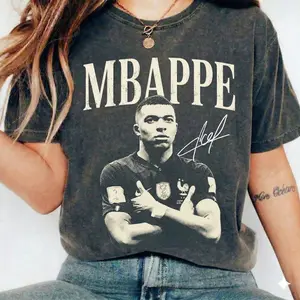 Mbappe Vintage 90s Syles Comfort Color Shirt, Gift For Fans